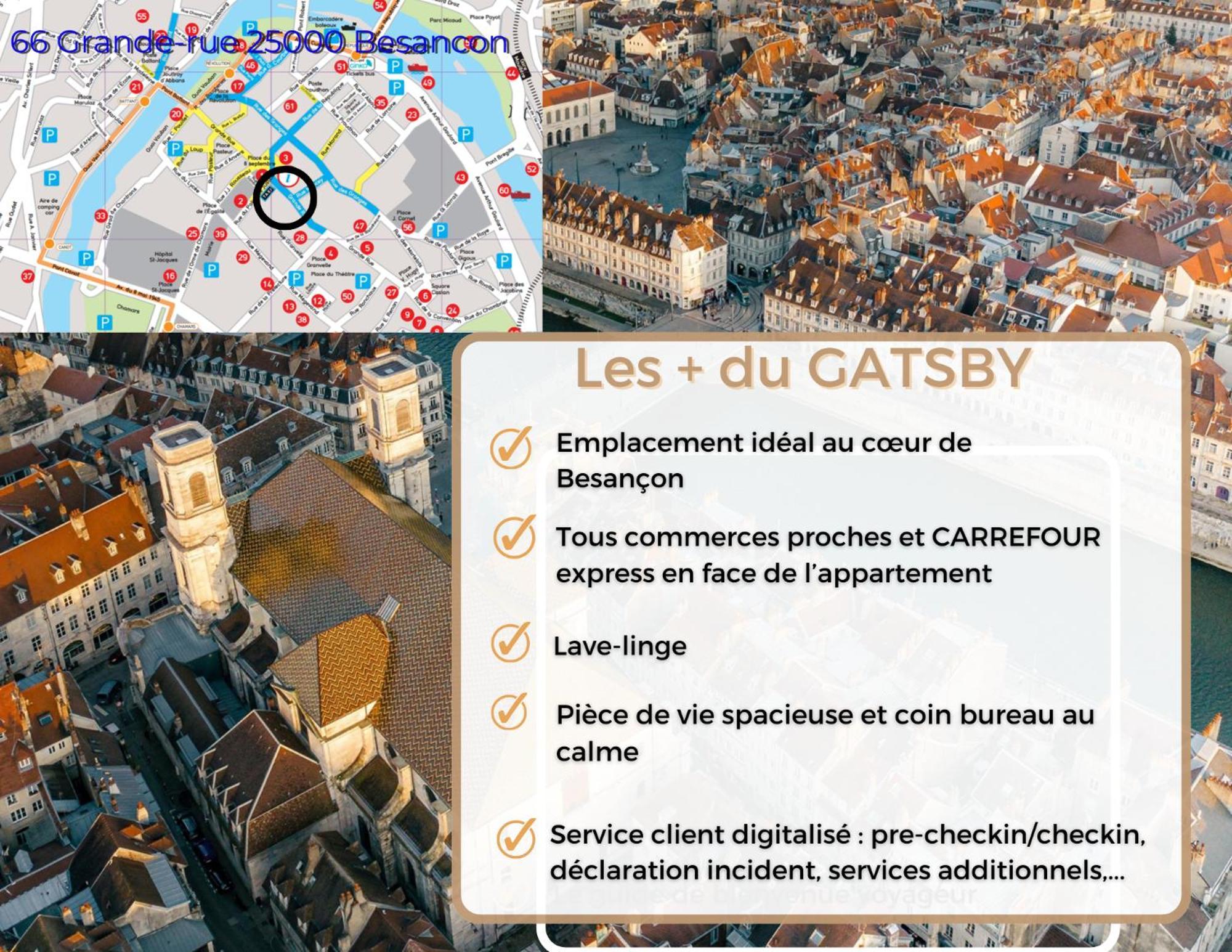 Hypercentre Calme - Le Gatsby - Coconhome Besançon Eksteriør billede